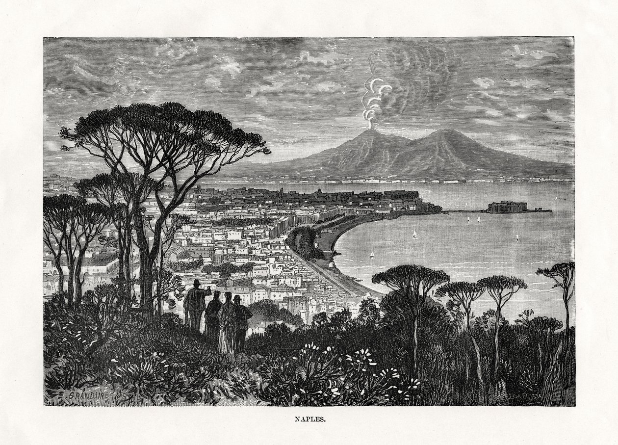 Neapol, Itálie, 1879 od Charles Barbant
