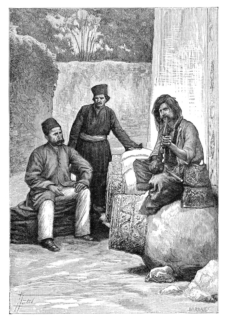 Perští muži, 1895. od Charles Barbant