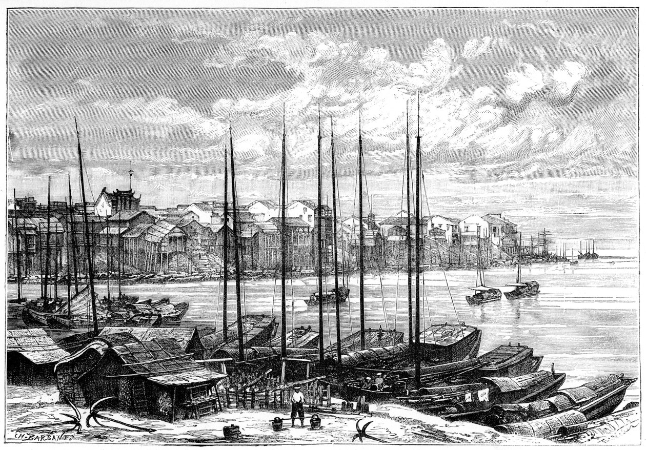 Wuhan, Čína, 1895. od Charles Barbant