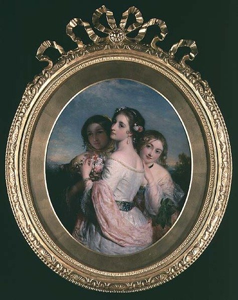 Tři krásy, kolem roku 1845 od Charles Baxter