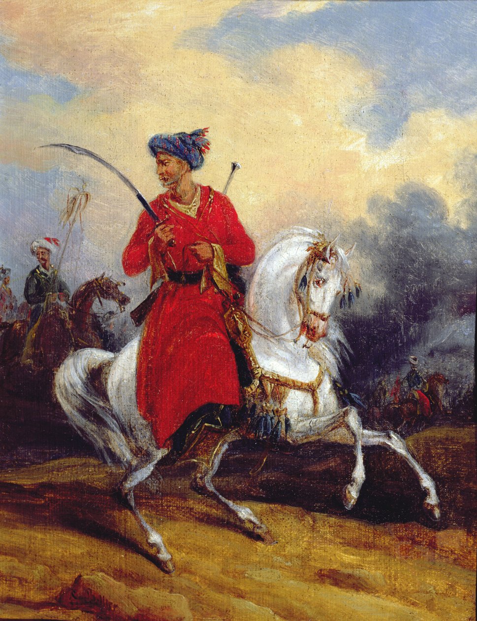 Osman na koni od Charles Bellier