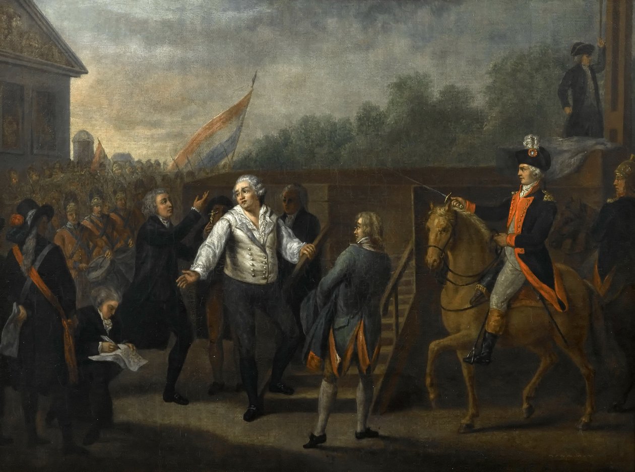 Ludvík XVI. před lešením od Charles Benazech