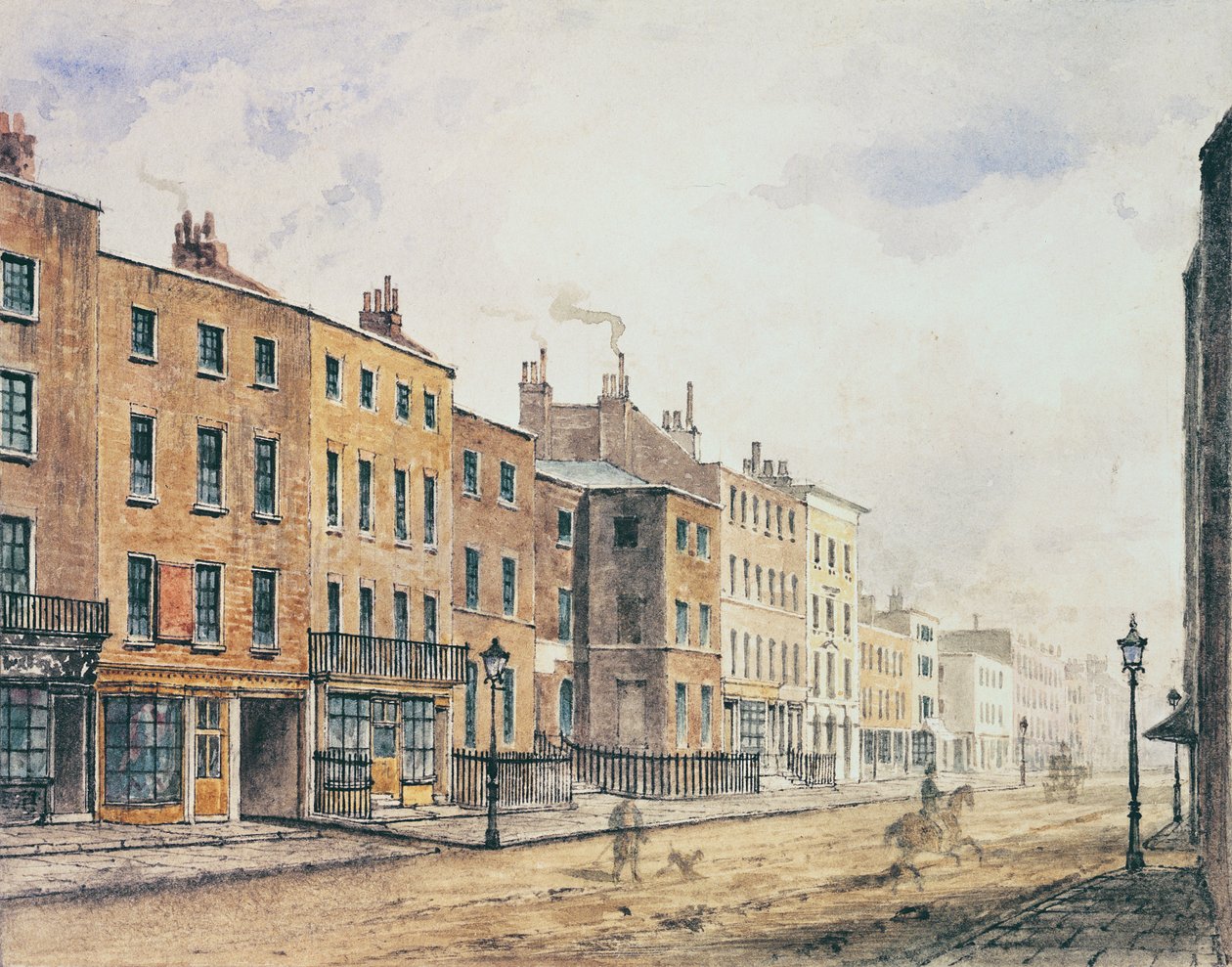 Pohled na Marylebone High Street, 1848 od Charles Bigot