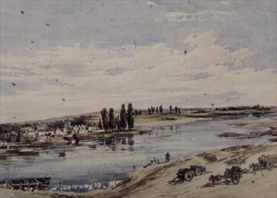 Pohled na Amboise od Charles Claude Pyne
