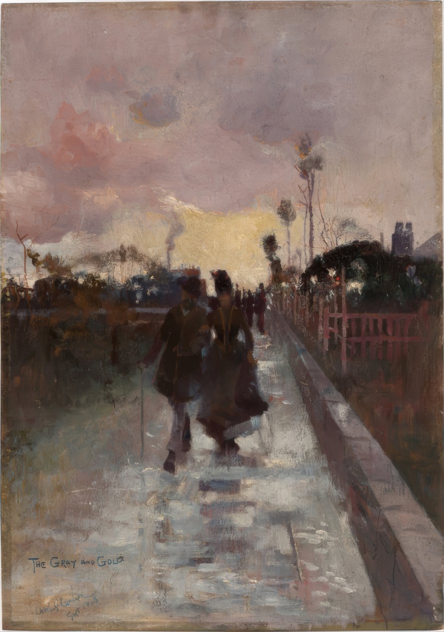 Jít domů (Šedá a zlatá) od Charles Edward Conder