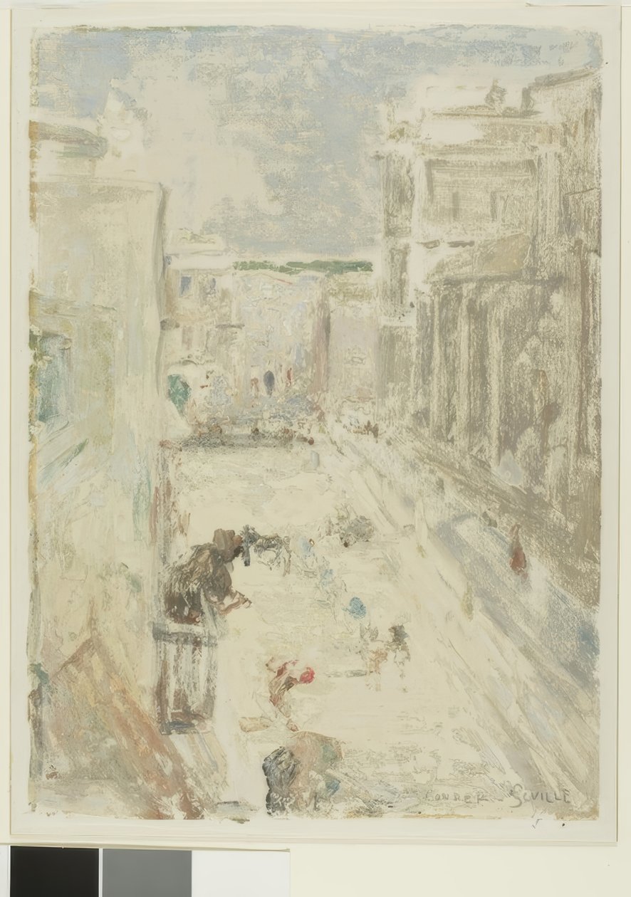 Ulice v Seville od Charles Edward Conder