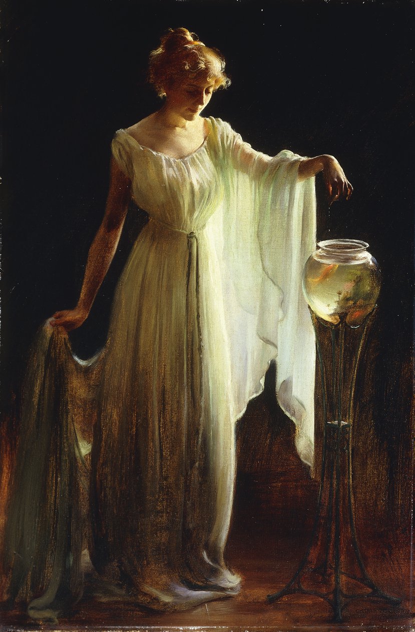 Zlatá rybka od Charles Courtney Curran