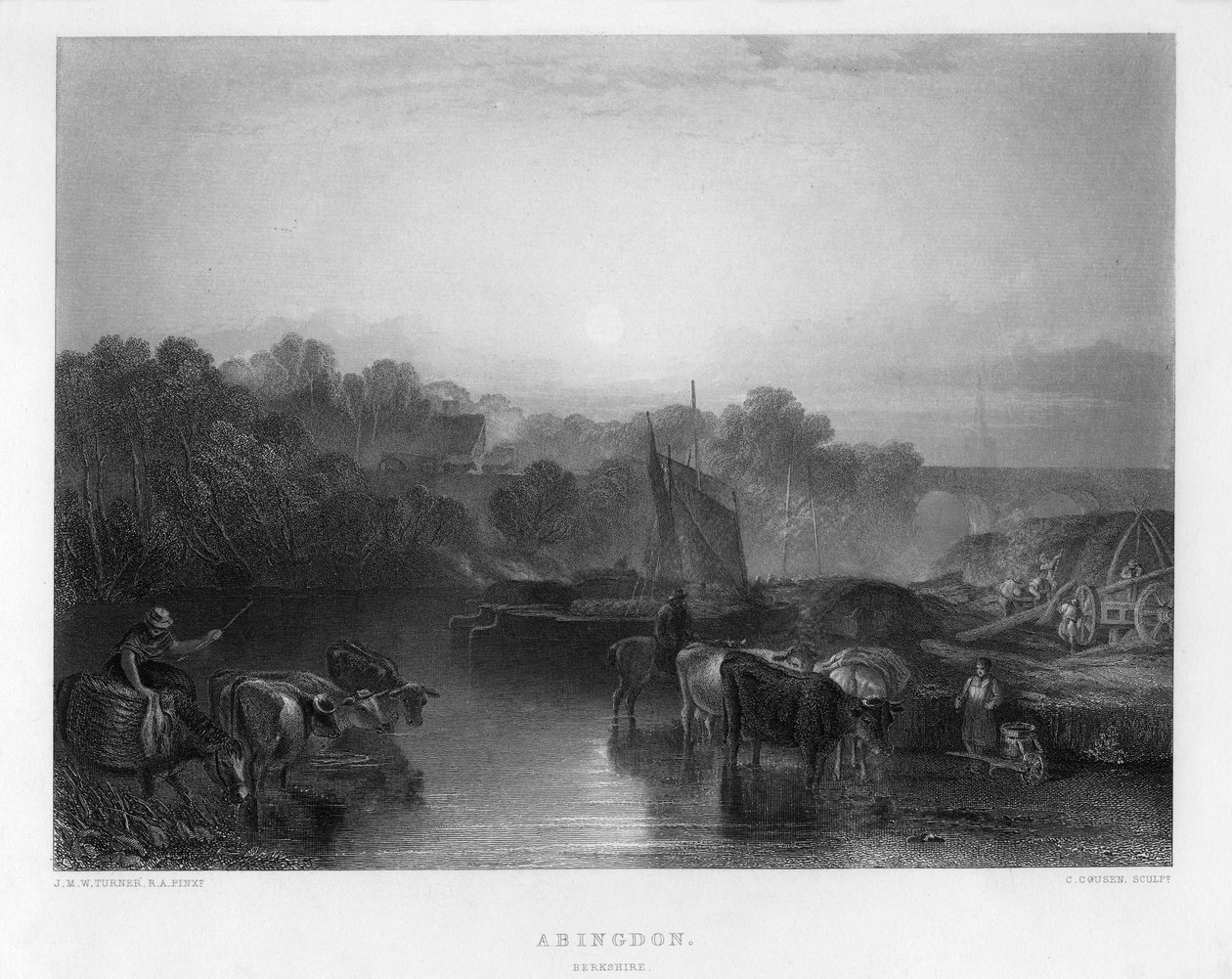 Abingdon, 19. století. od Charles Cousen