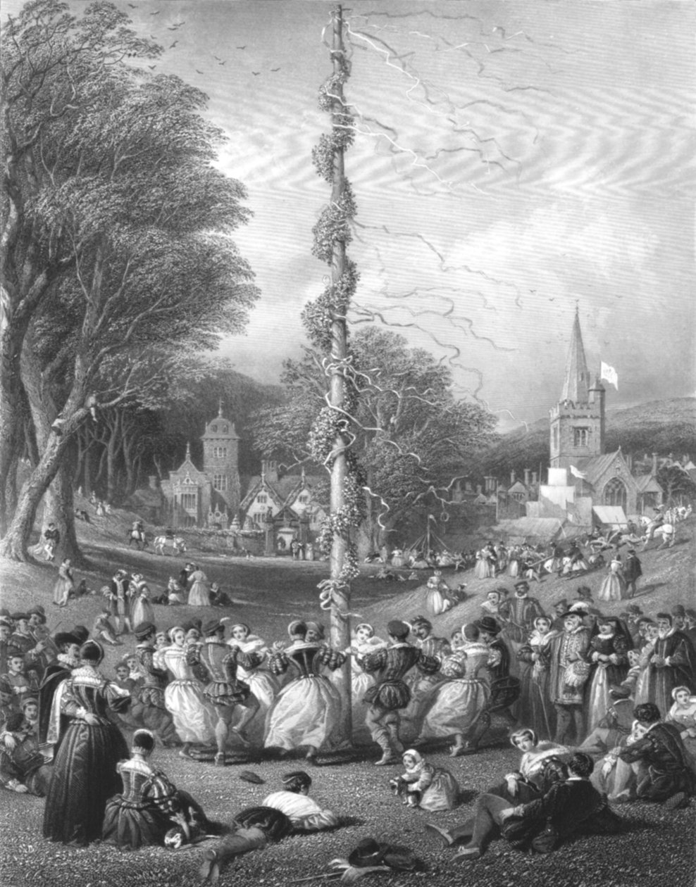 Májový sloup, 1866 od Charles Cousen