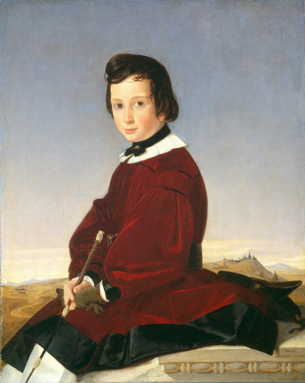 Portrét mladé jezdkyně od Charles David