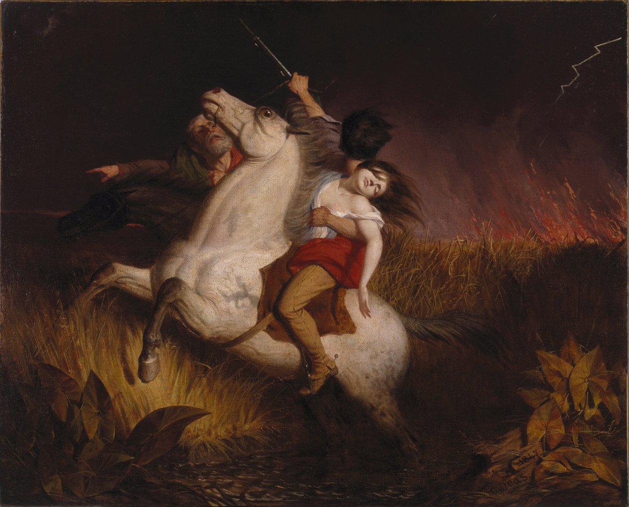 Hořící prérie od Charles Deas