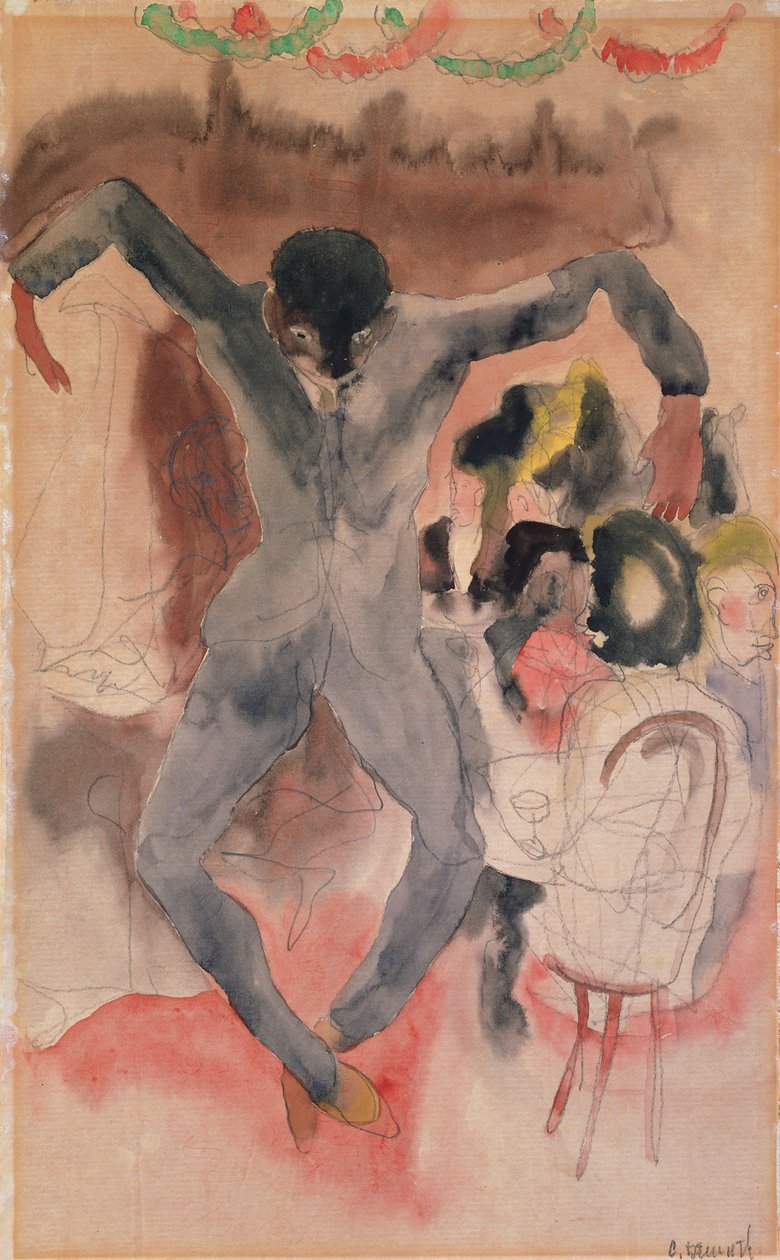 Černý tanec (wc na papíře) od Charles Demuth