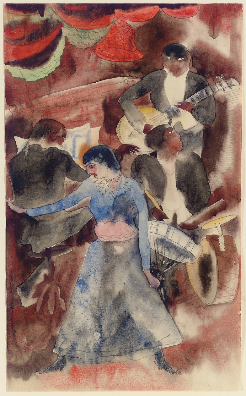 Tanečnice černé dívky od Charles Demuth
