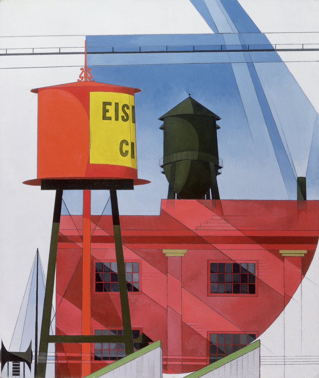 Abstrakce budov, Lancaster, 1931 od Charles Demuth