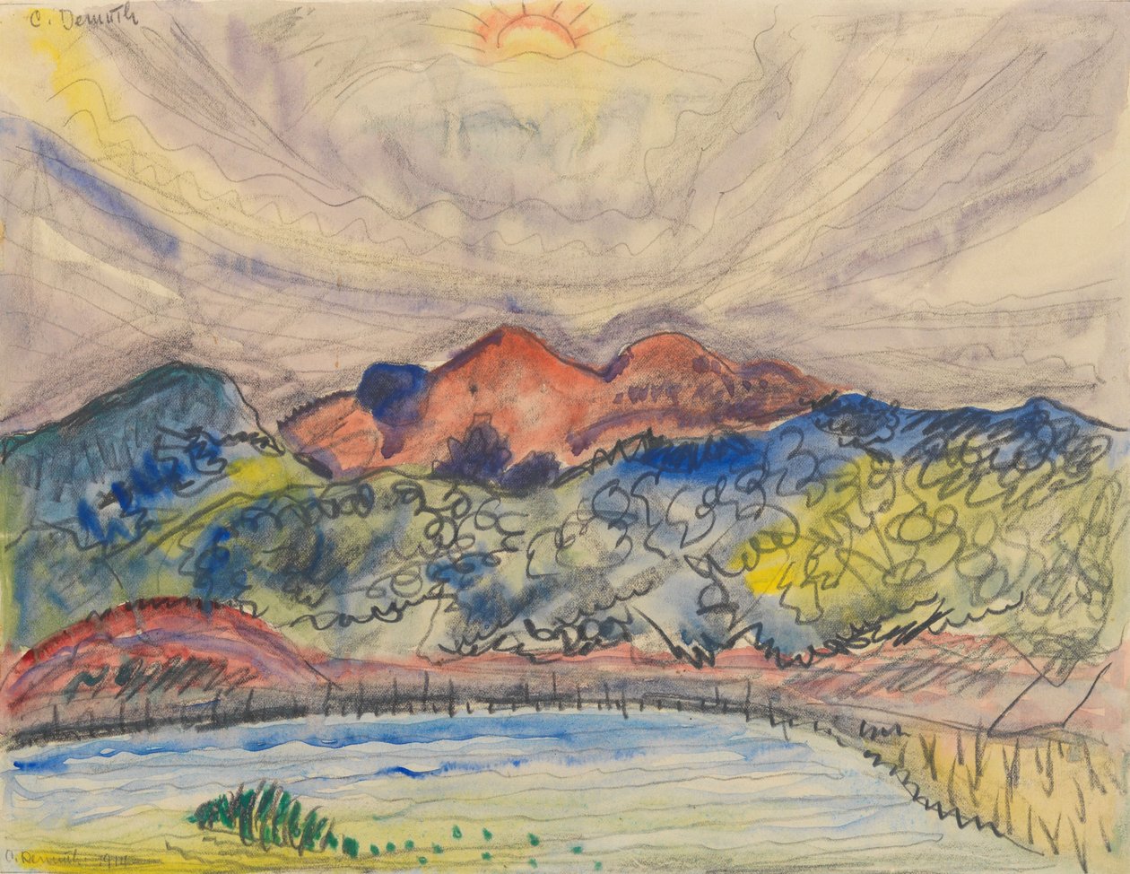 Raná krajina, 1914 od Charles Demuth