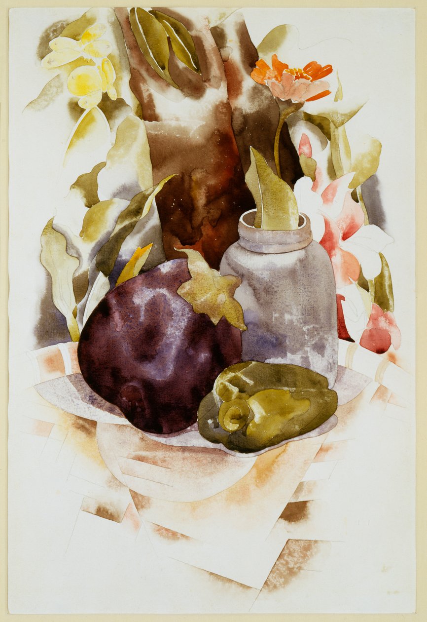 Lilek a zelený pepř od Charles Demuth