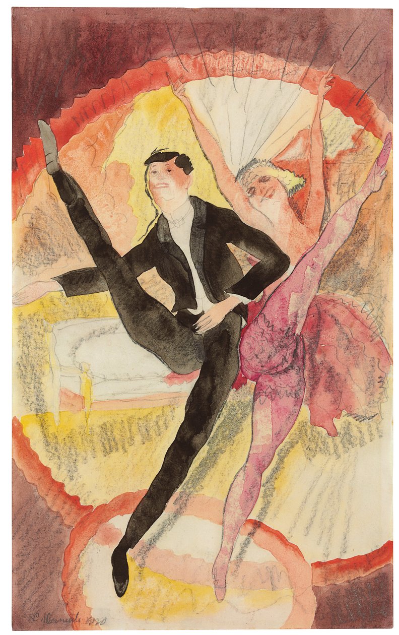 In Vaudeville: Dva tanečníci od Charles Demuth
