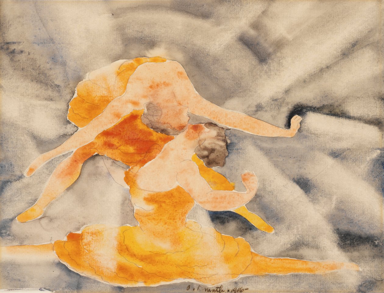 Dvě ženy akrobatky od Charles Demuth