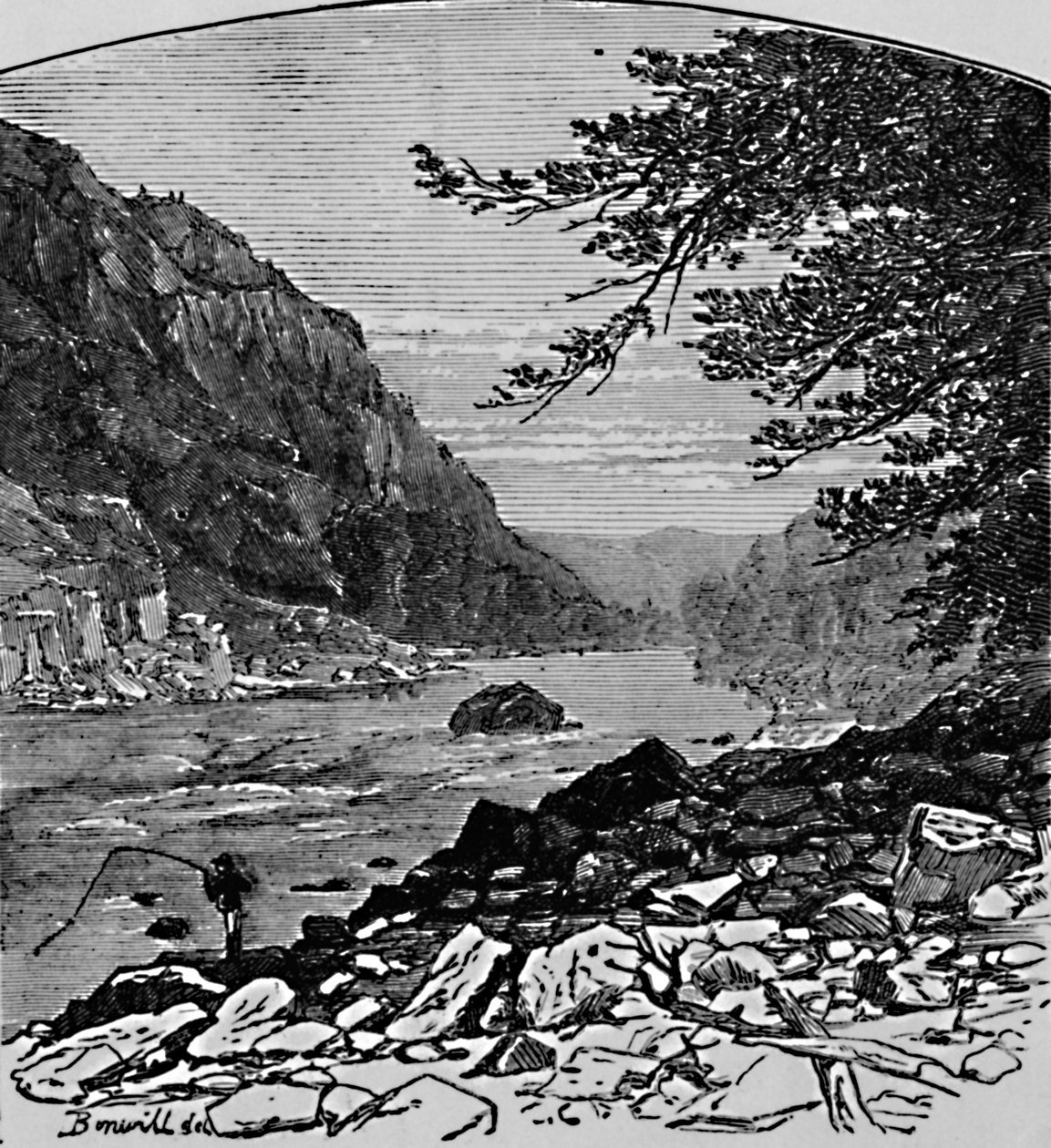 Dolní kaňon, 1883 od Charles E. H. Bonwill