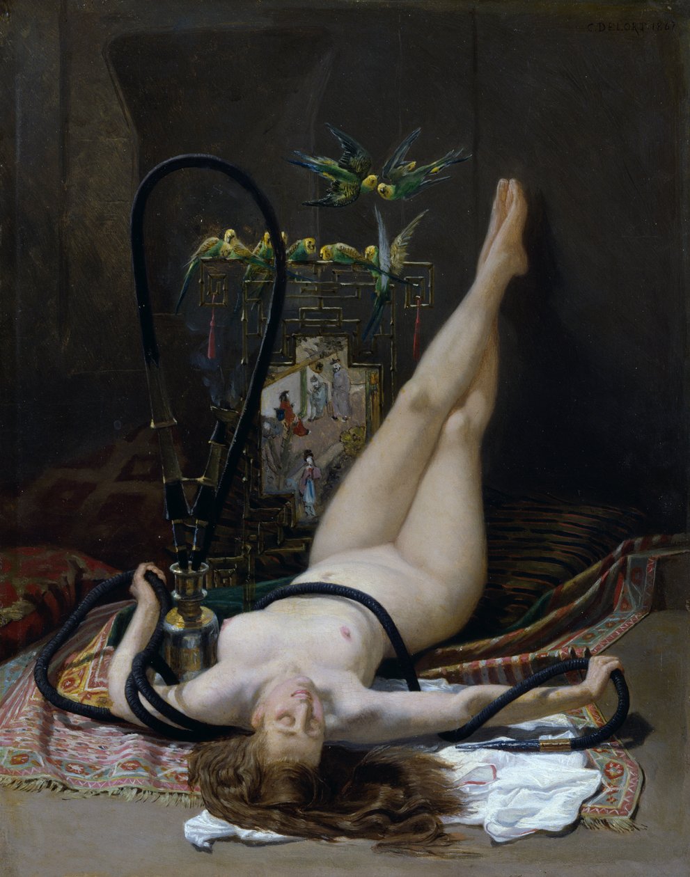 Sytý kouř od Charles Edouard Delort