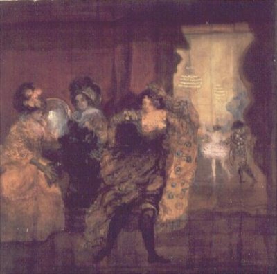 Paví dáma od Charles Edward Conder