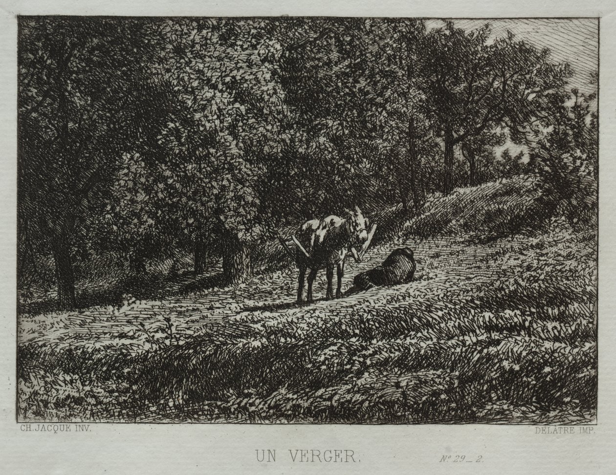 Orchard od Charles Emile Jacque