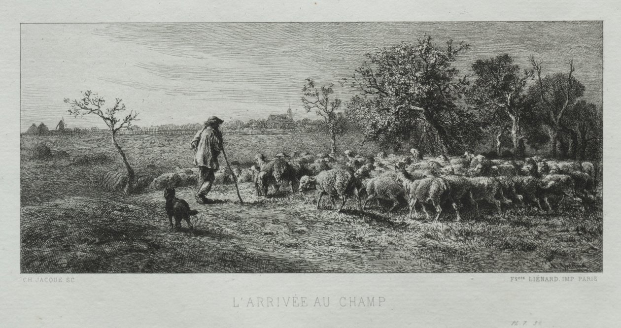 Příjezd na Pole. od Charles Emile Jacque