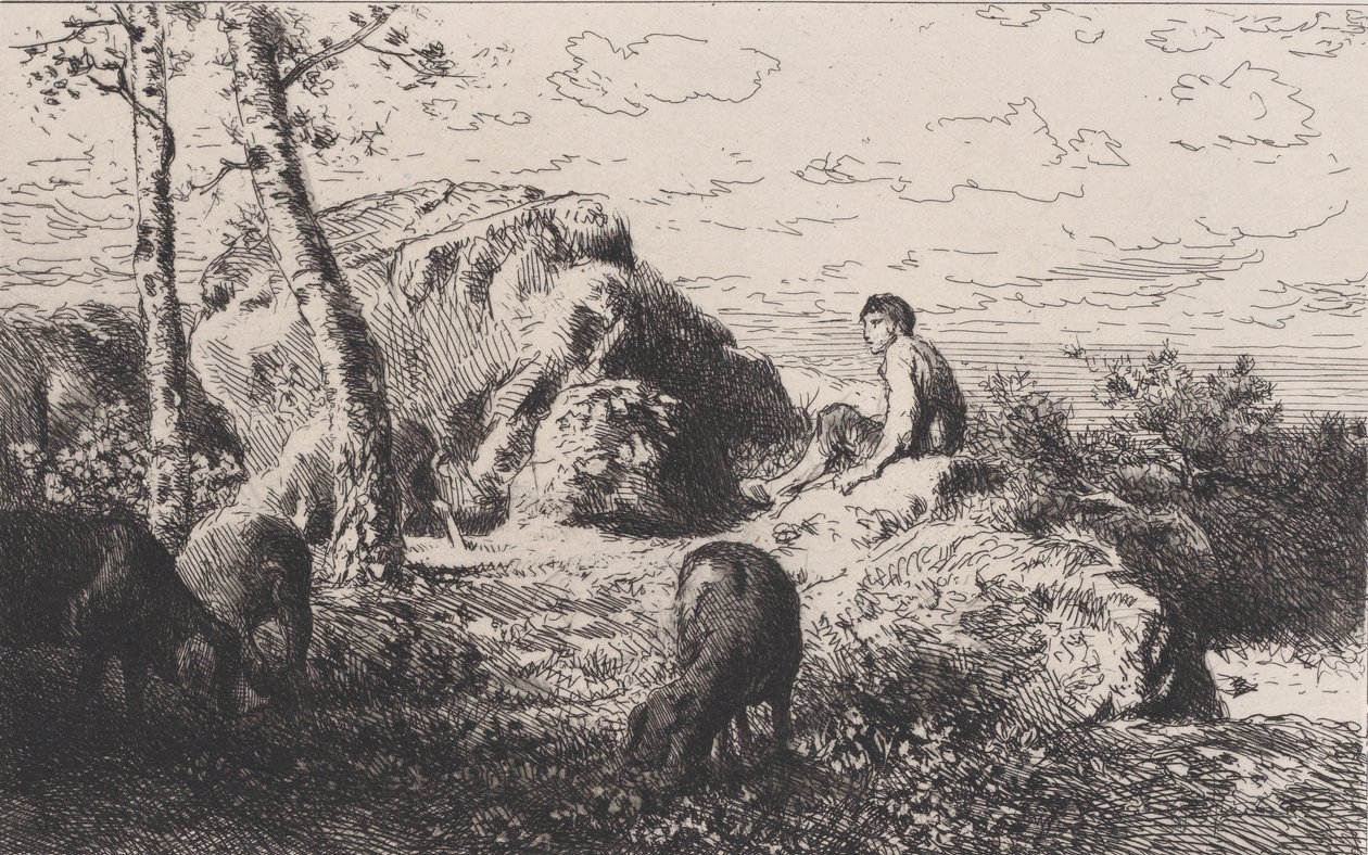 Marnotratný syn, ca. 1868. od Charles Emile Jacque