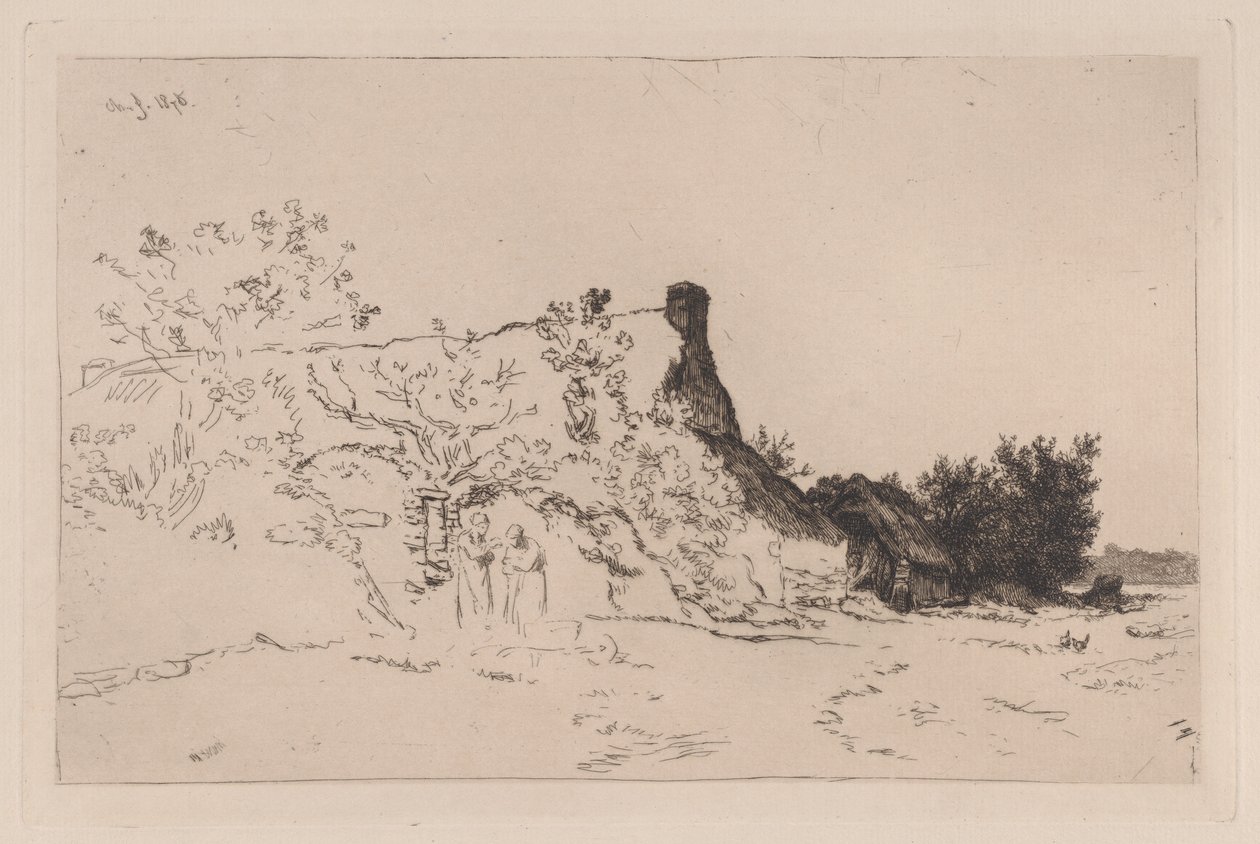 Velká chata Kercassier, 1875. od Charles Emile Jacque