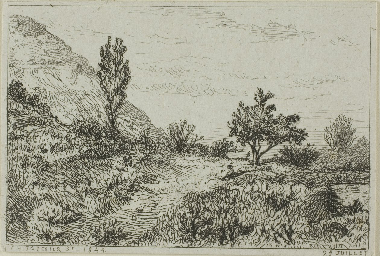 Krajina od Charles Emile Jacque