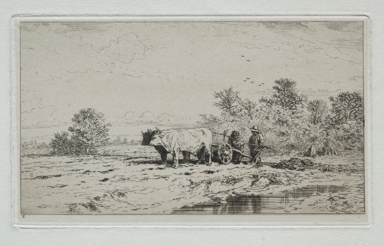 Krajina, dělníci, 1845. od Charles Emile Jacque