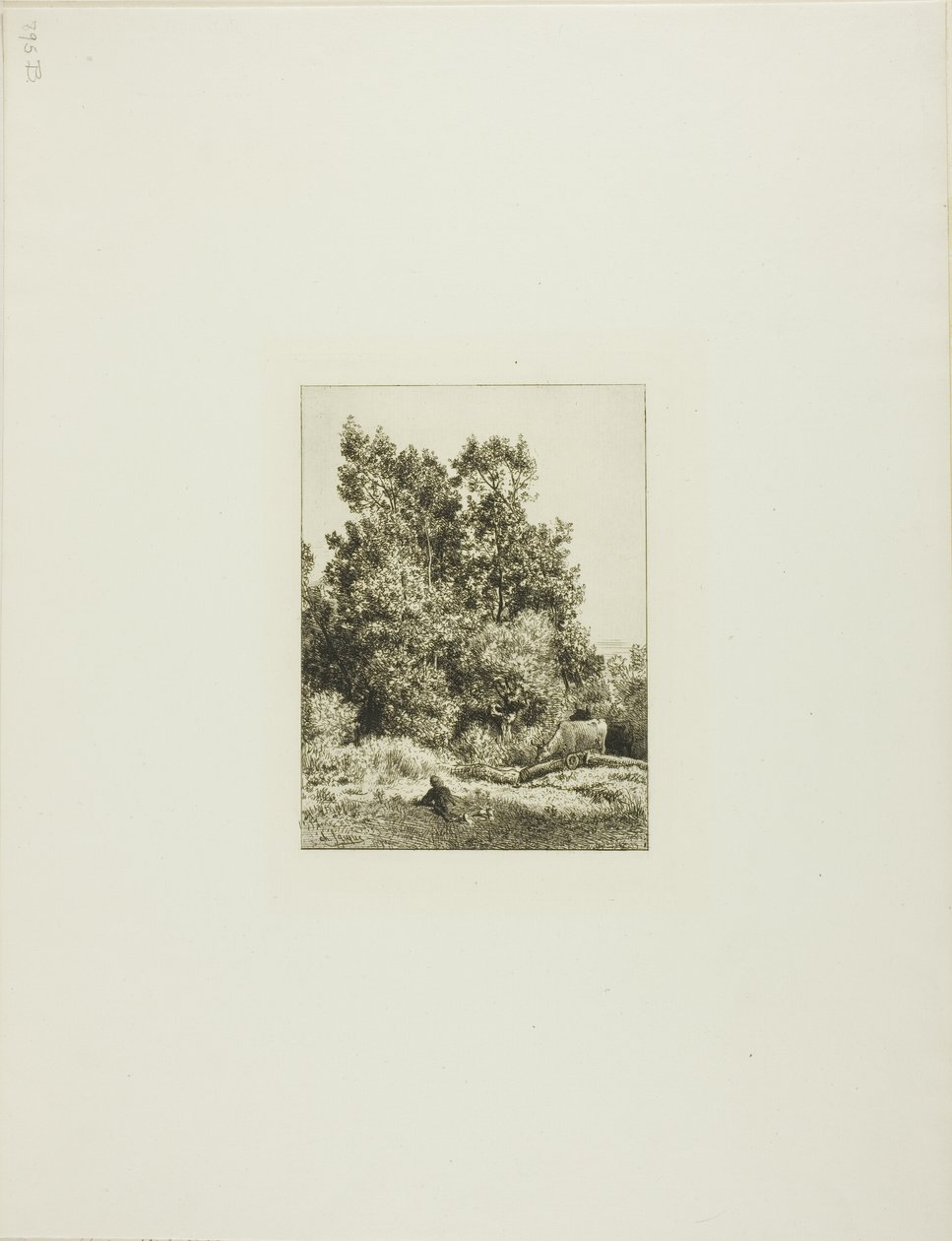 Krajina s pastevcem od Charles Emile Jacque