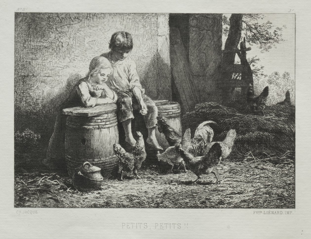 Malý, Malý od Charles Emile Jacque