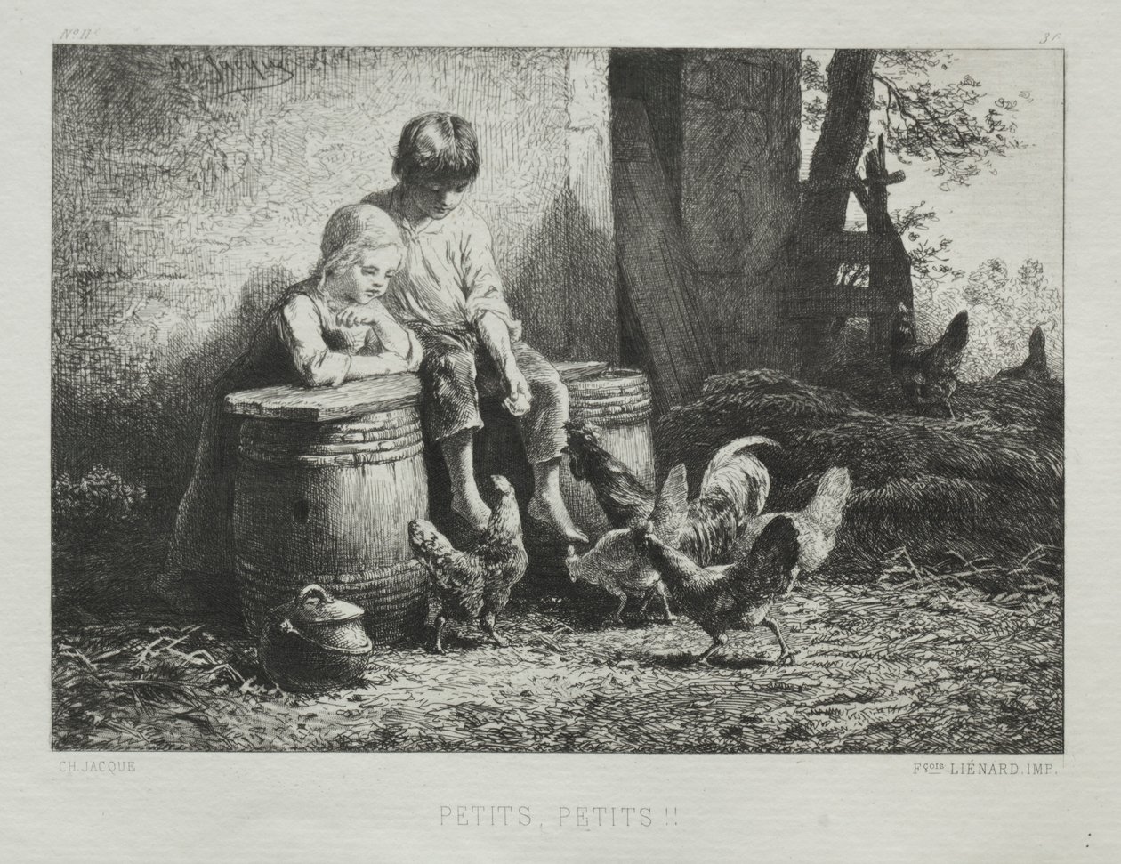 Malý malý. od Charles Emile Jacque