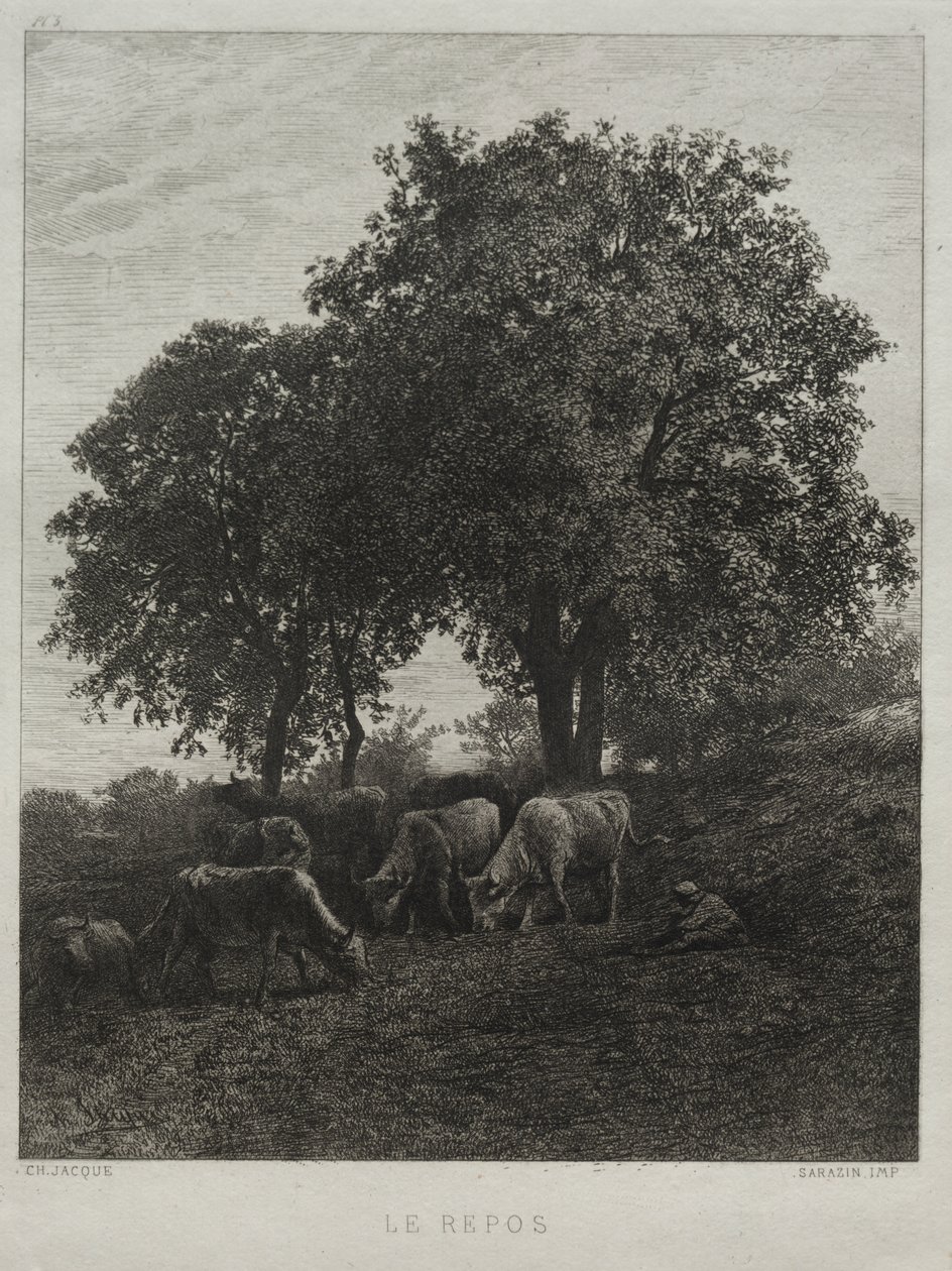 Odpočinek od Charles Emile Jacque