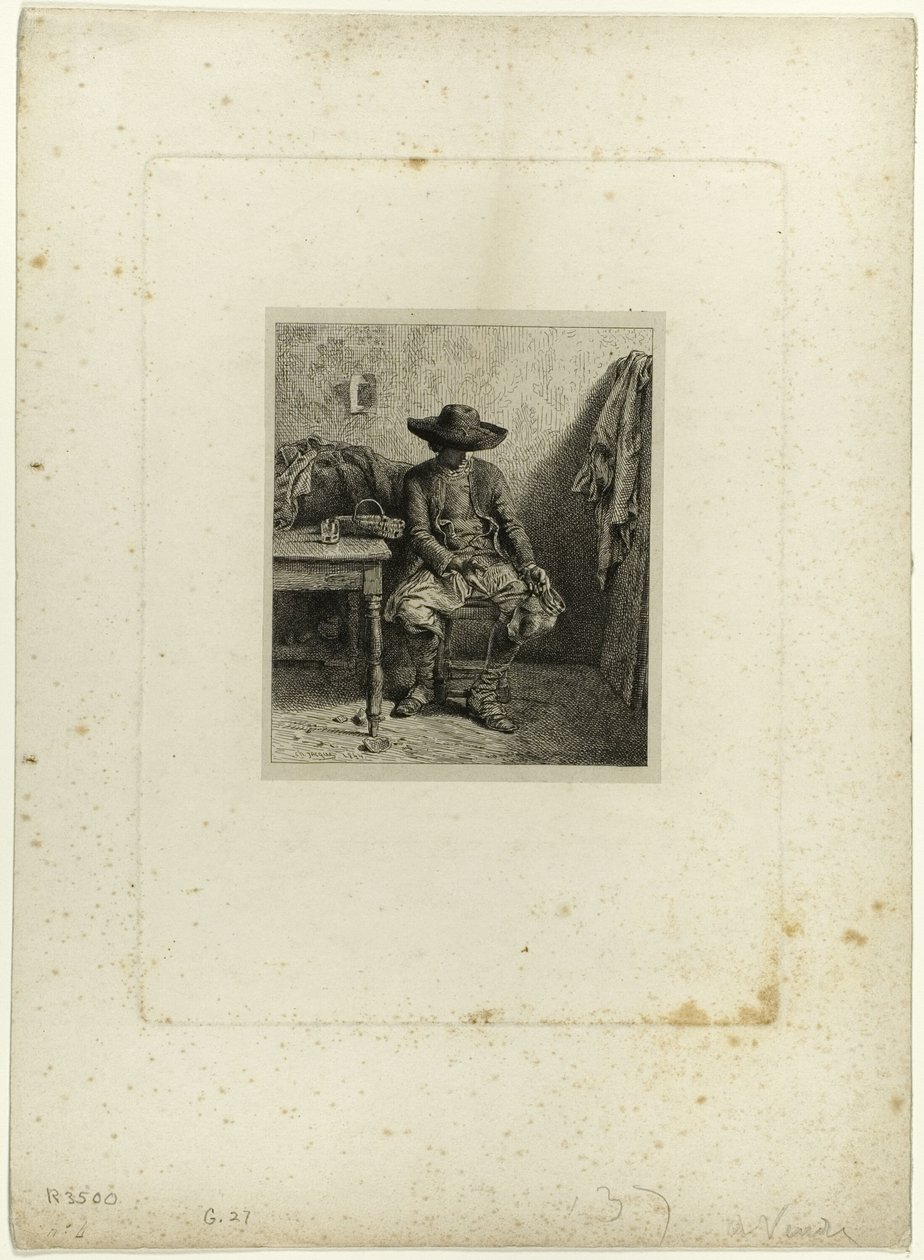 Rozbitý hrnec od Charles Emile Jacque