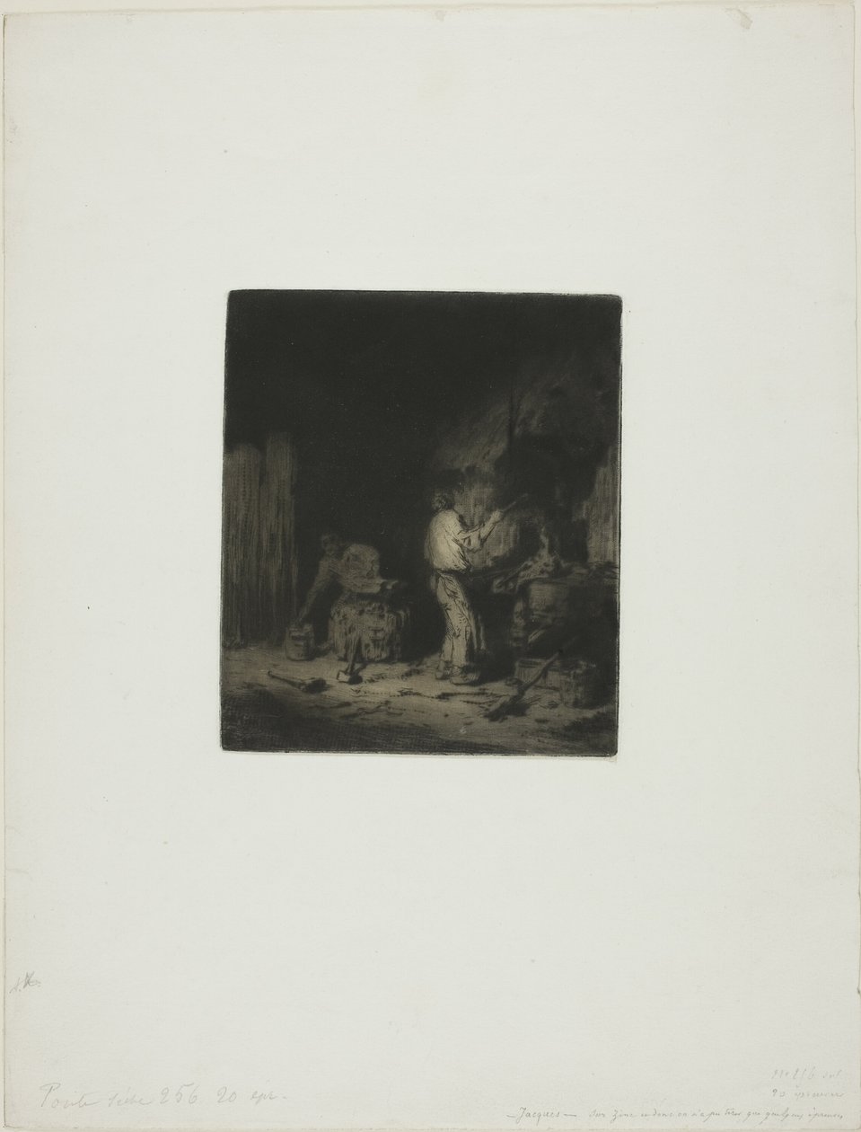 Forge od Charles Emile Jacque