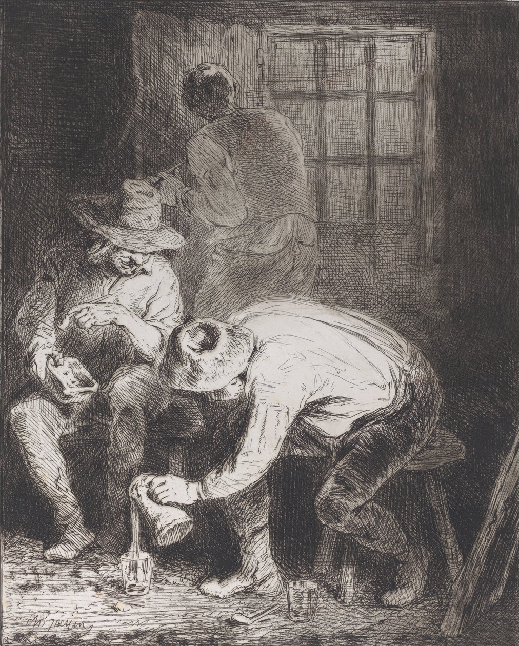 Dobrá společnost, 1846. od Charles Emile Jacque