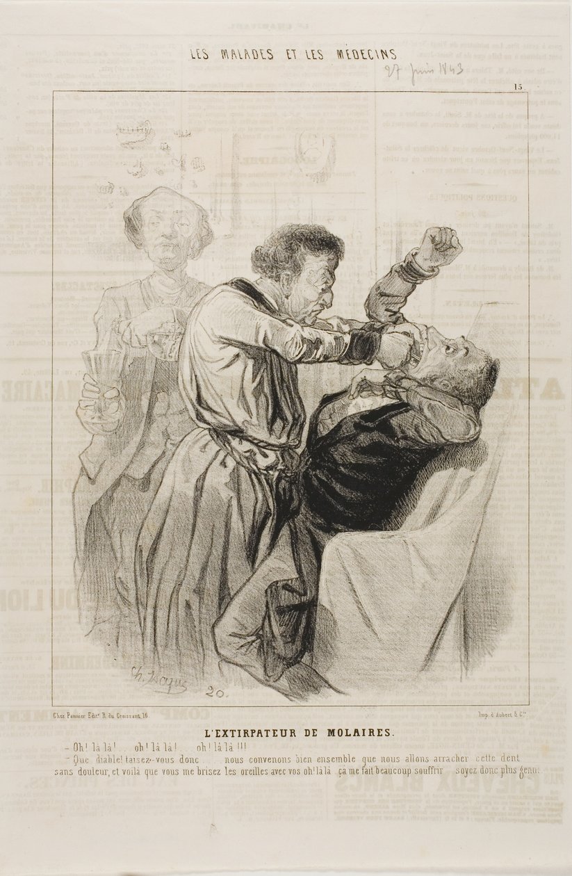 Vytahovač zubů (deska 15) od Charles Emile Jacque