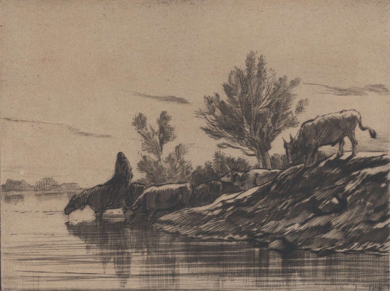 Napajedlo, 1848. od Charles Emile Jacque