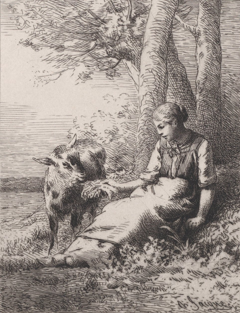Přátelství, 1867., 1867. od Charles Emile Jacque