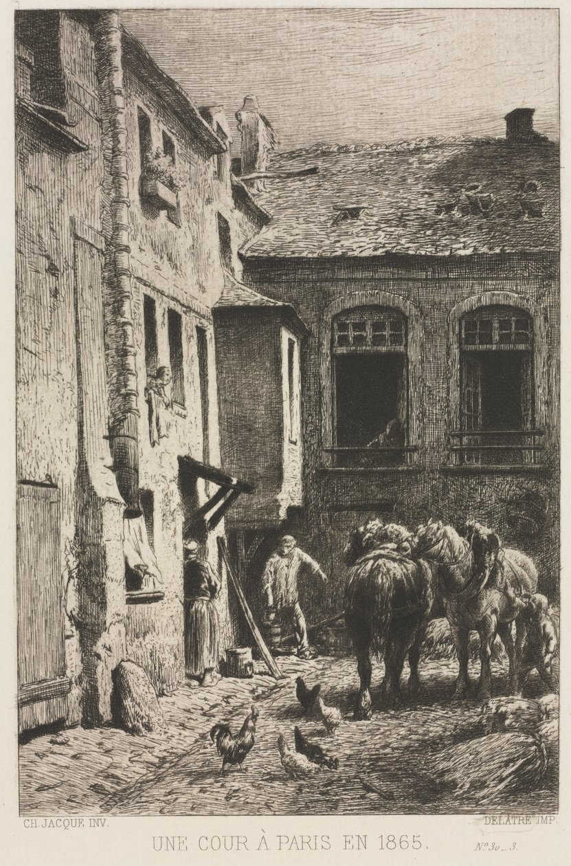 Soud v Paříži, 1865. od Charles Emile Jacque