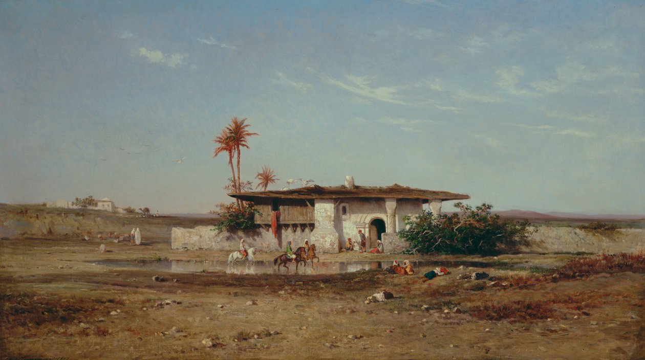 Severoafrická krajina, 1857 od Charles Émile de Tournemine