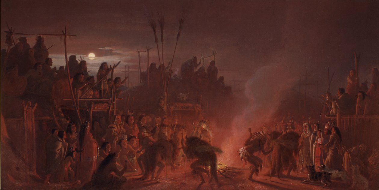 Buffalo Dance od Charles Ferdinand Wimar