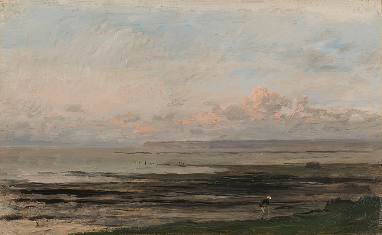 Moře při odlivu od Charles Francois Daubigny