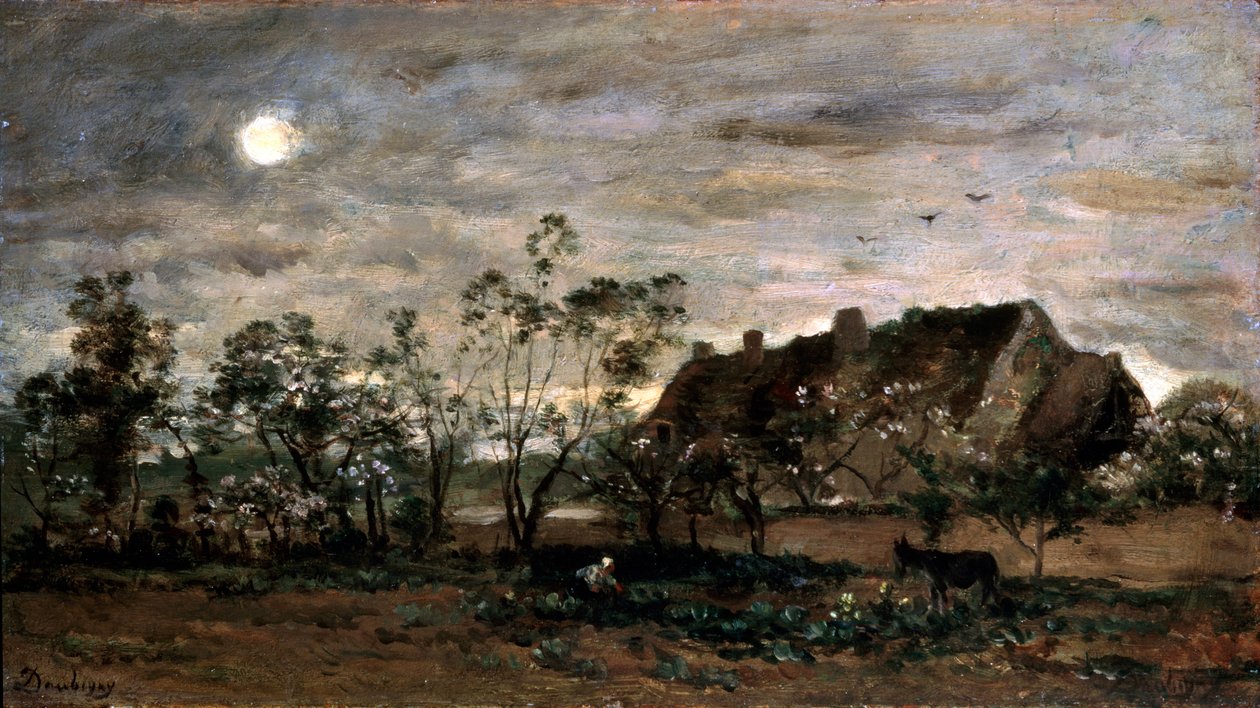 Večer v Honfleuru, 60. léta 19. století. od Charles Francois Daubigny