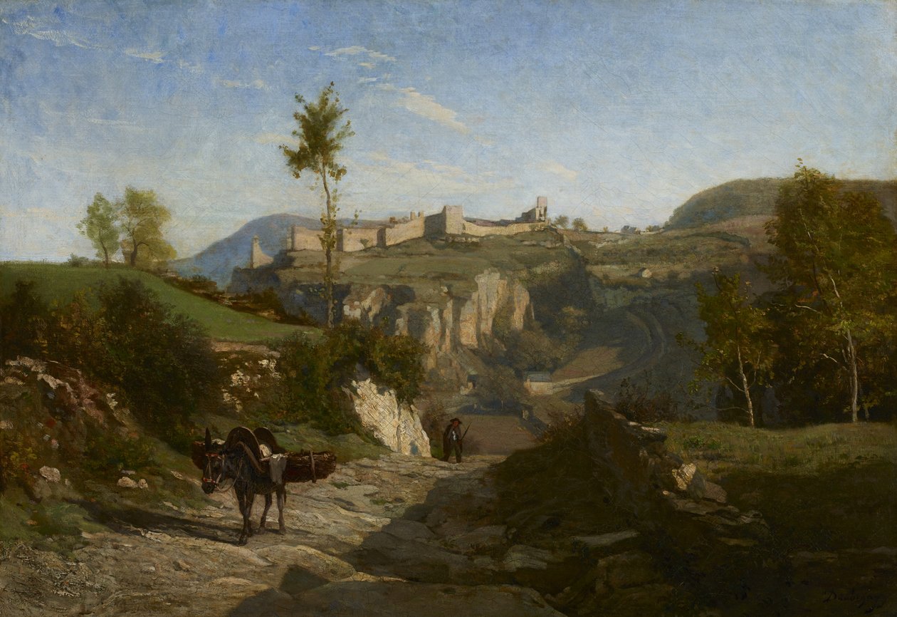 Krajina poblíž Crémieu (olej na plátně) od Charles Francois Daubigny