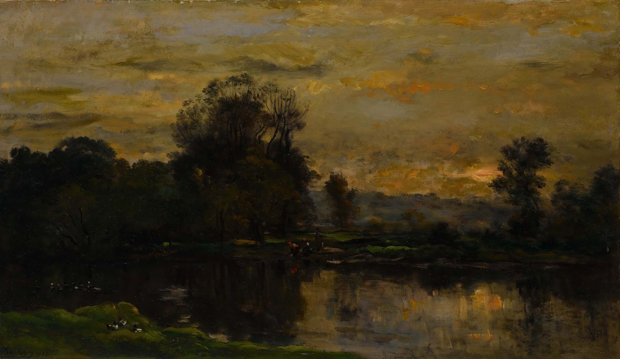 Krajina s kachnami, 1872. od Charles Francois Daubigny