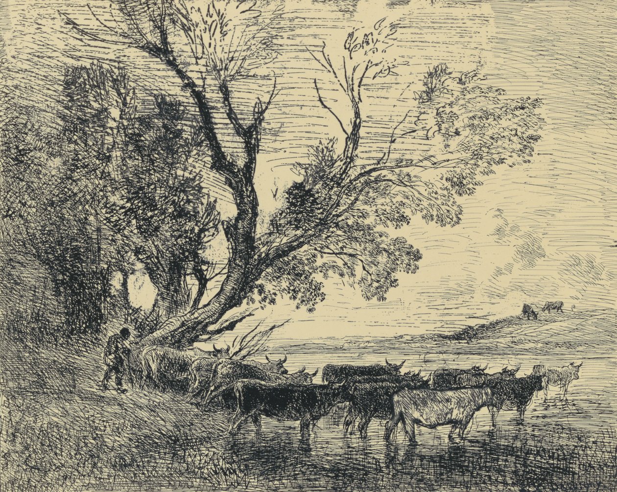 Le Gué od Charles Francois Daubigny
