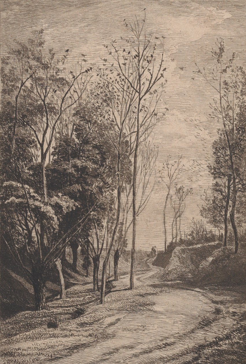 Little Birds, 1850. od Charles Francois Daubigny